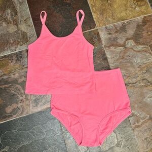 ARQ pink tank and brief set, size SMALL, Cult Favorite!